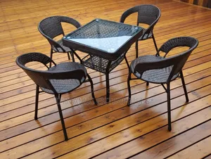 4-Seater Outdoor Rattan Dining Set
