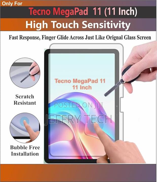 Zingtel Glass Screen Guard Compatible With Tecno Mega Pad 11 - main view
