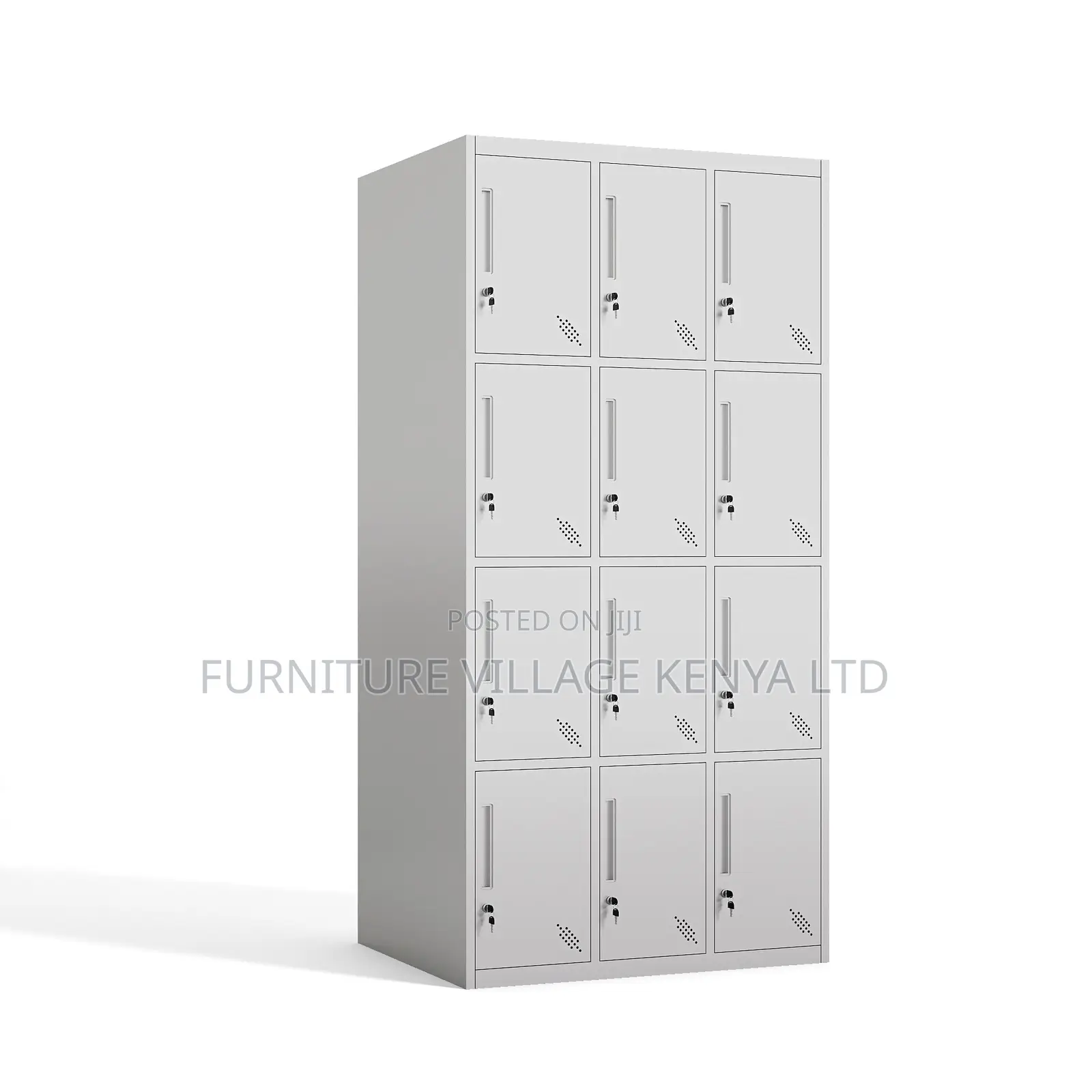 Office Cabinet; 12-locker Steel Office Storage Cabinet