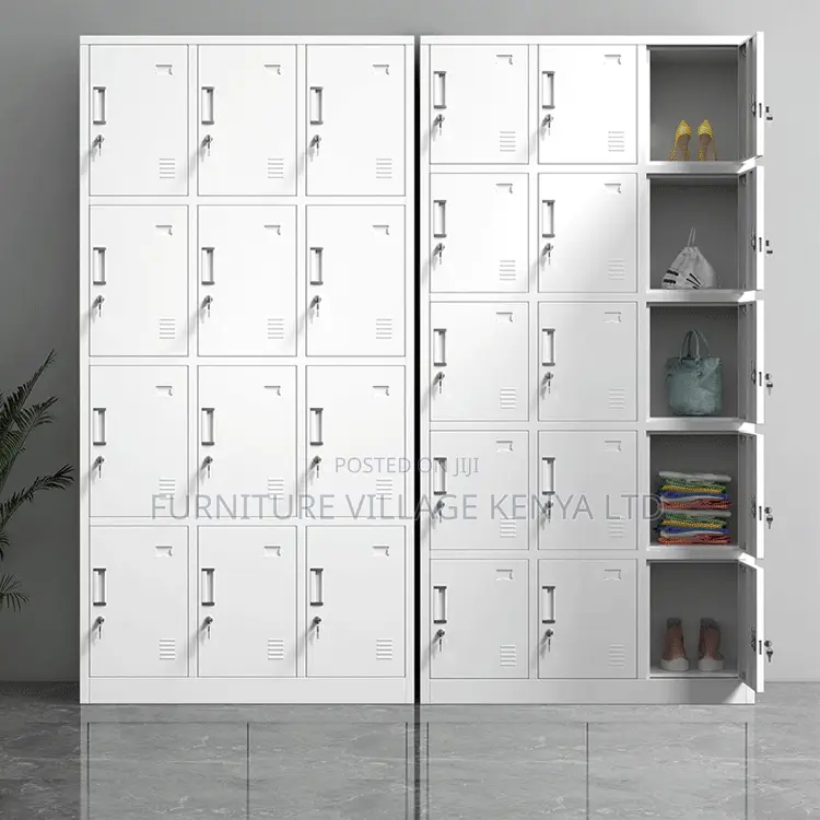 Office Cabinet; 12-locker Steel Office Storage Cabinet
