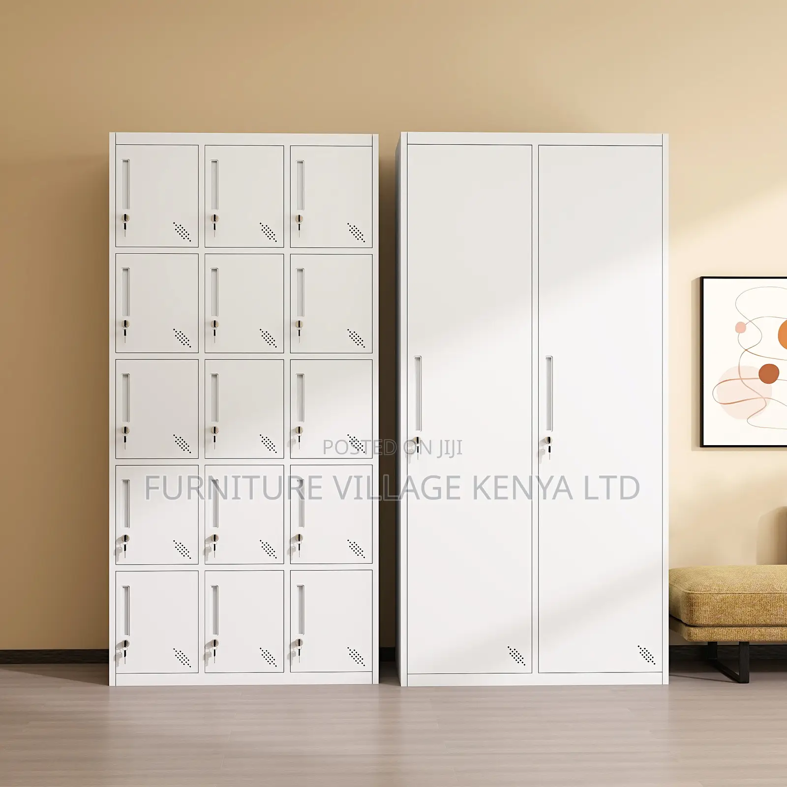 Office Cabinet; 12-locker Steel Office Storage Cabinet