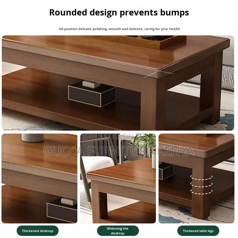 120cm Executive Mahogany Office Coffee Table