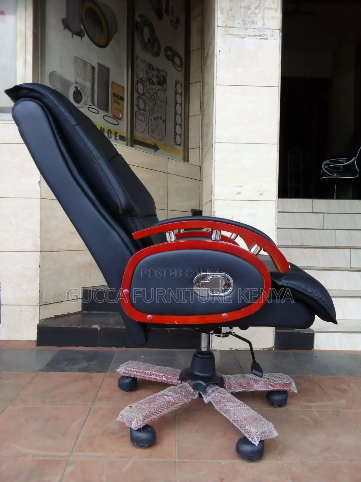 Executive Leather Reclining Director's Chair
