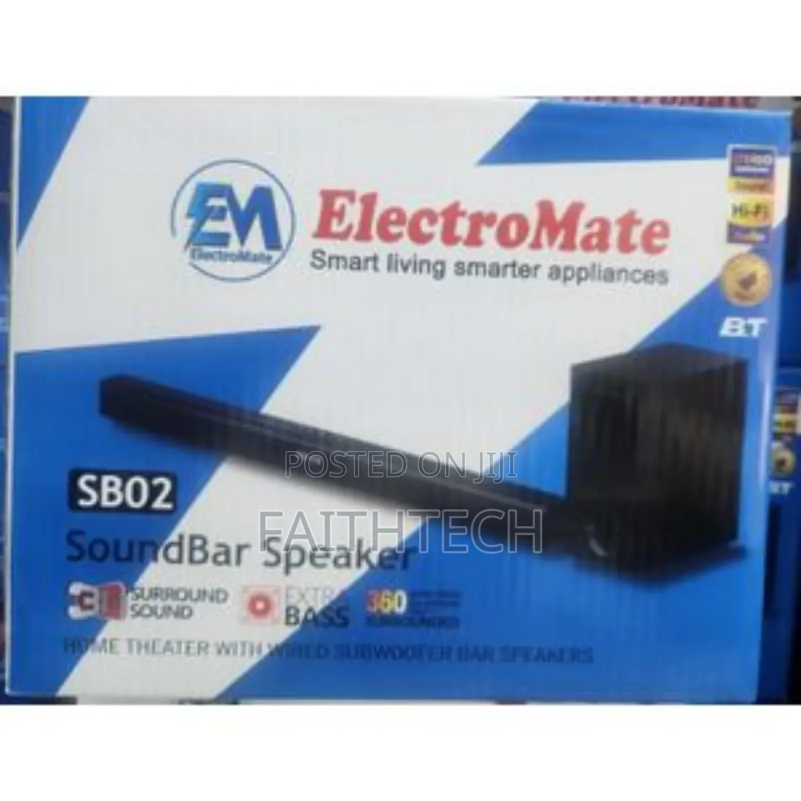 *Electromate Powerful Sb01 Soundbar Speaker With Subwoofer