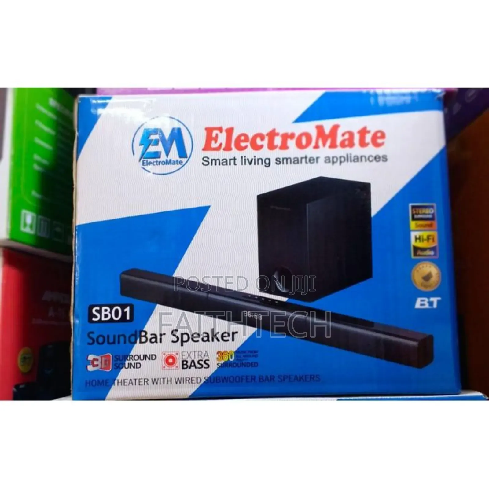 *Electromate Powerful Sb01 Soundbar Speaker With Subwoofer