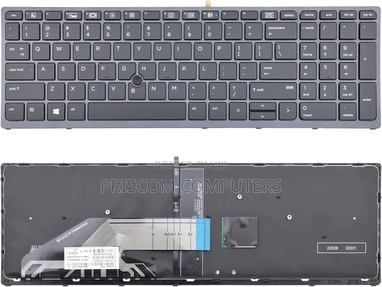 Laptop Battery for Hp Zbook 15 G3 Keyboard (Us) With Backlight