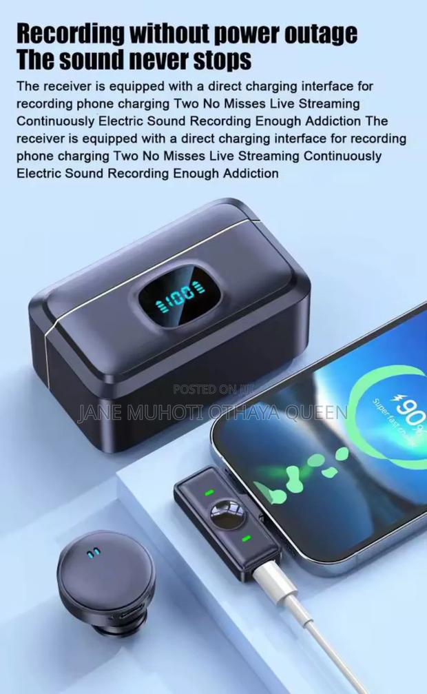 Wireless Lavalier Microphone 2.4g - thumbnail 3