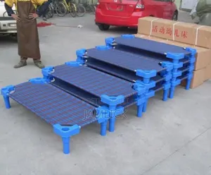 Kindergarten Stackalble Plastic Canvas Bed - Cr