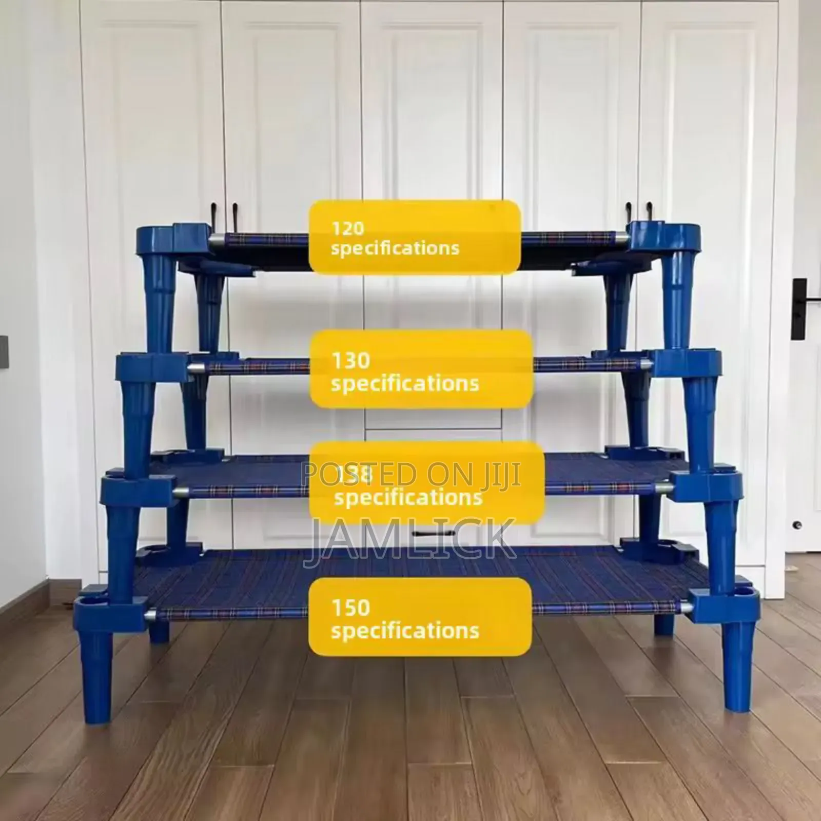 Kindergarten Stackalble Plastic Canvas Bed - Cr
