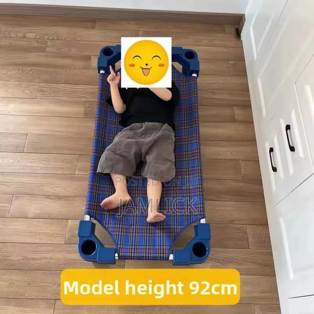 Kindergarten Stackalble Plastic Canvas Bed - Cr - thumbnail 6