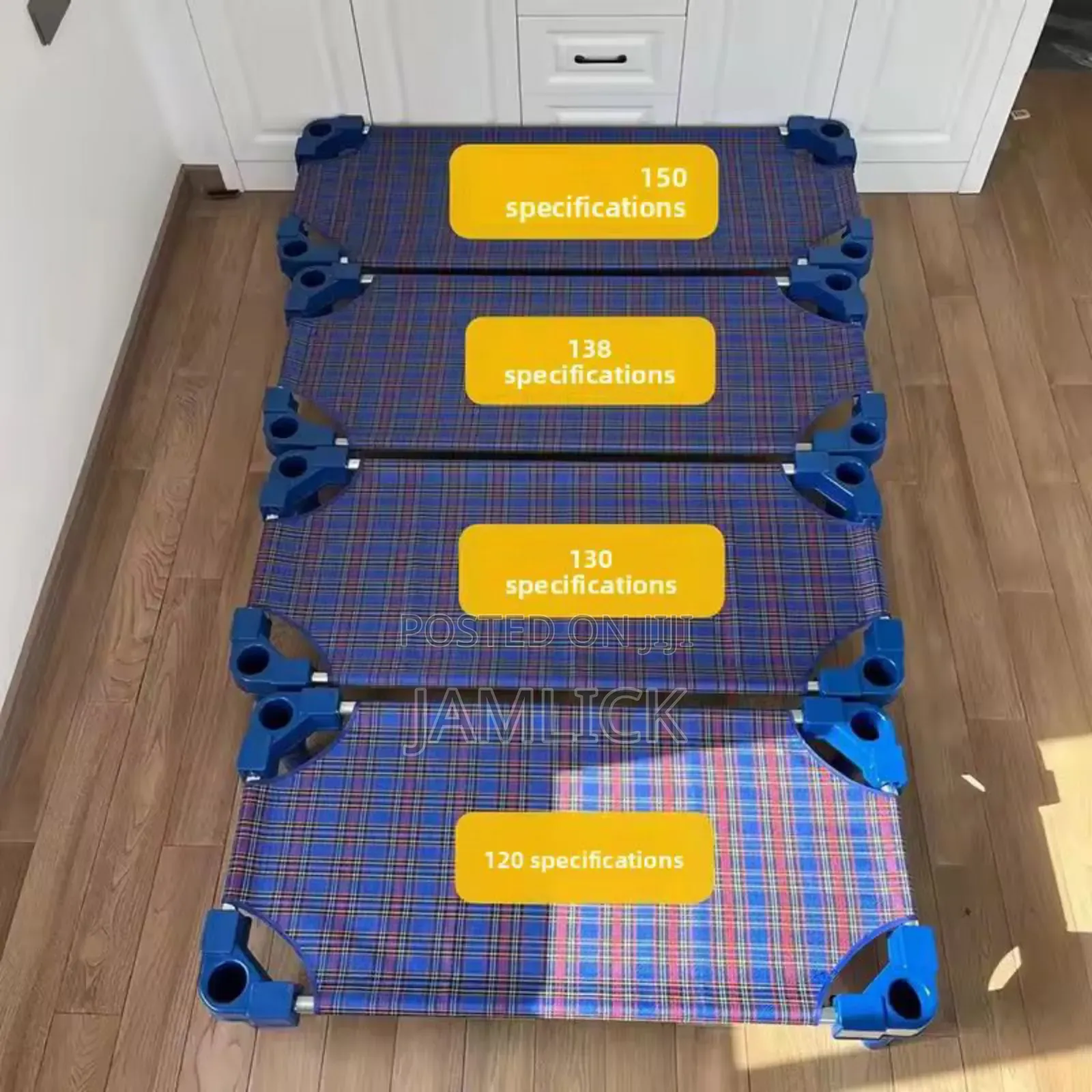 Kindergarten Stackalble Plastic Canvas Bed - Cr