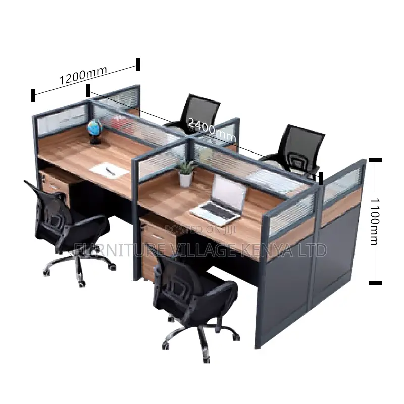 Office Workstation ; 2- Way Modular Office Workstation