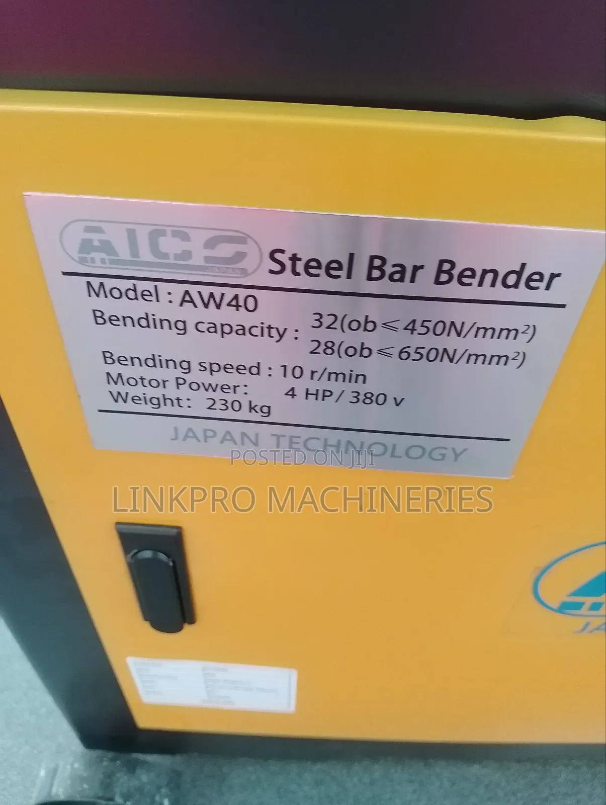 Aico Steel Bar Bender Machine