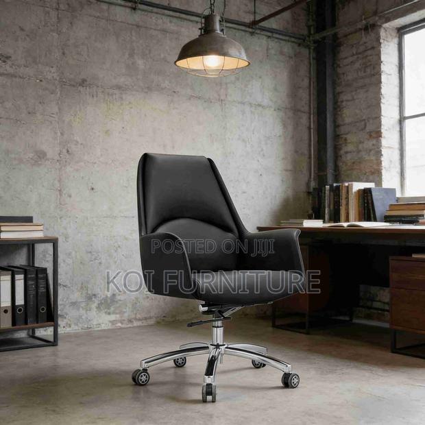 Office Chairs; Luxury Ceo Executive Office Leather Chair - thumbnail 8