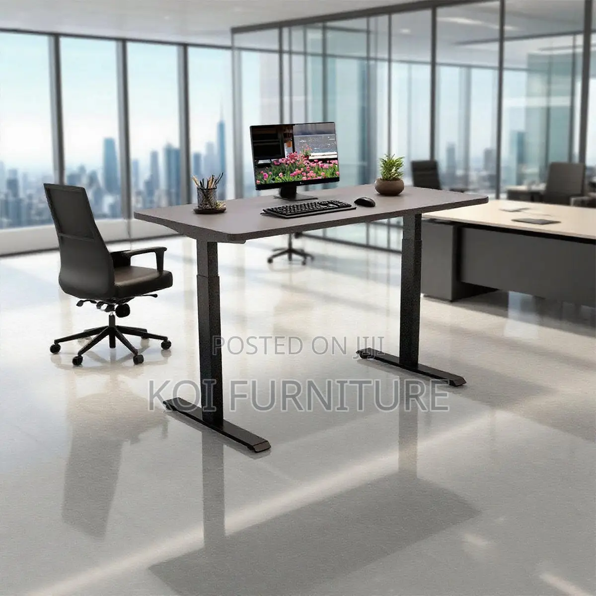 Office Desk; Electric Height Adjustable Smart Office Desk