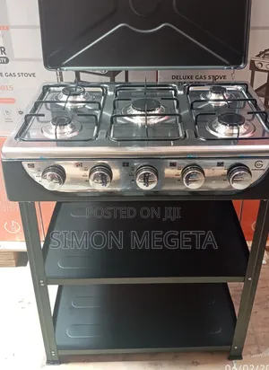 Eurochef 5 Burner Standing Cooker With Shelves