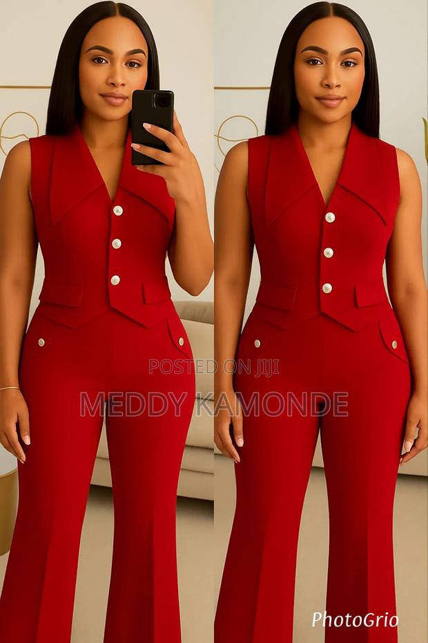 Royal Blue Trouser Suit - main view