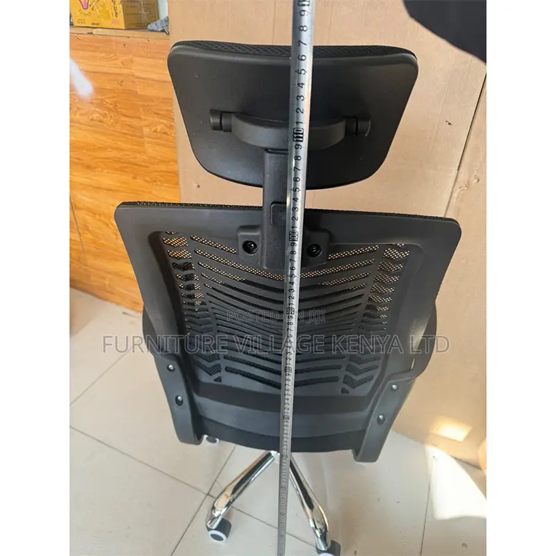 Office Chair; Black Headrest Office Chair