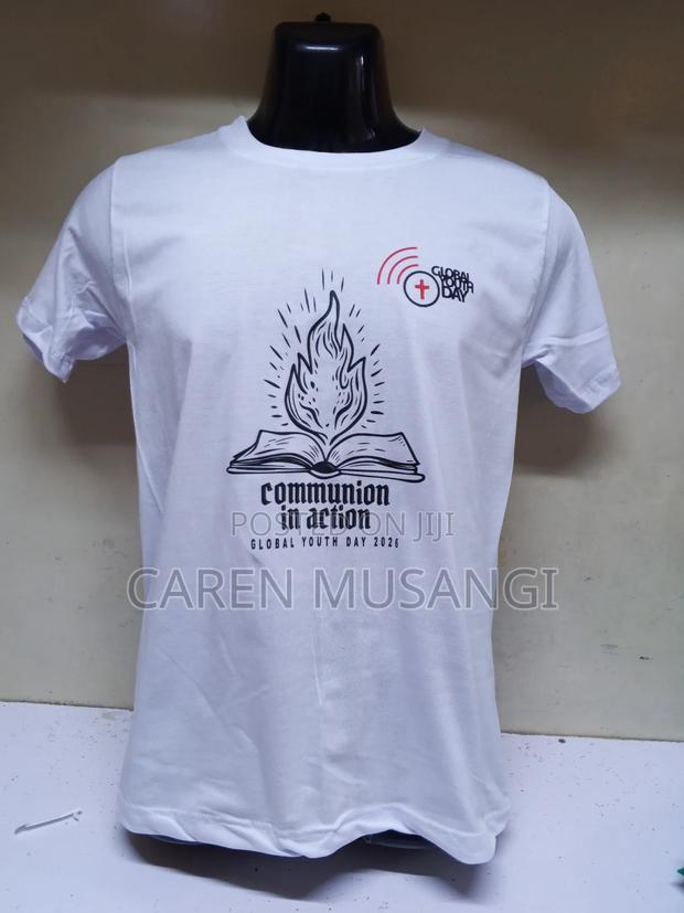 Quality Branded White Round Neck T-Shirts - main view