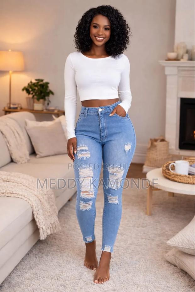 Elegant Ragged Jeans - thumbnail 2