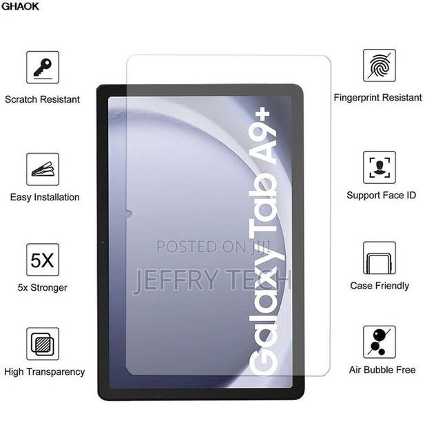 Xpiok Samsung Galaxy Tab A9 Plus Tempered Glass Screen Protector - thumbnail 3