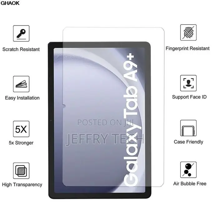 Xpiok Samsung Galaxy Tab A9 Plus Tempered Glass Screen Protector