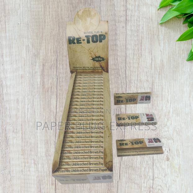 Retop Brown 1 1/4 Size Rolling Papers - thumbnail 3