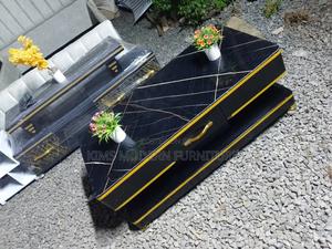 Black Elite Coffee Table Marble Top Black - thumbnail 2