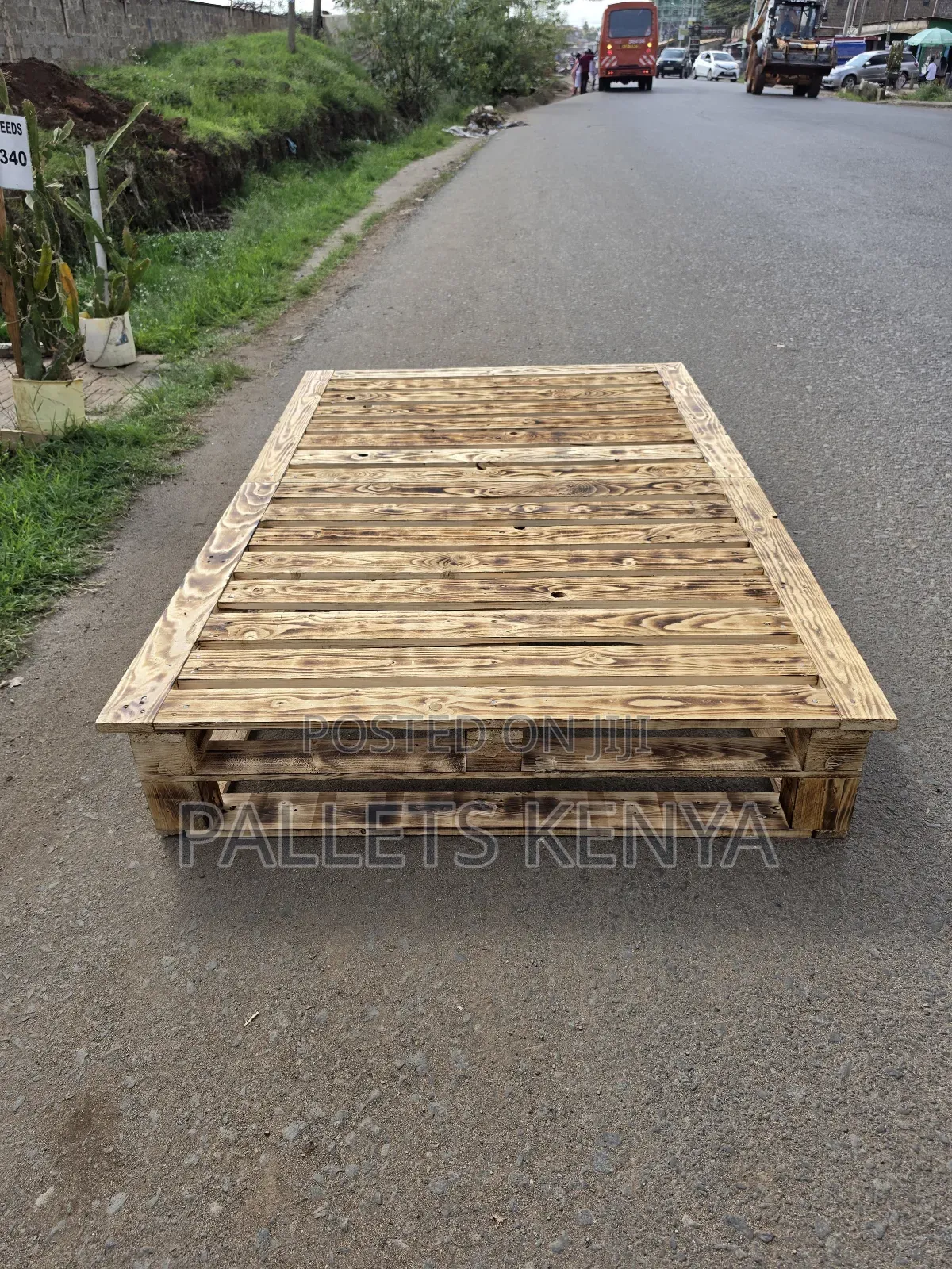 4*6 Strong Blazed Pallet Bed 4 Feet × 6 Feet.Sg08