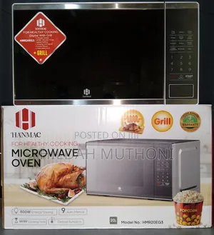 Silver Hanmac 20ltrs Digital Plus Grill Microwave (3 Years Warranty)