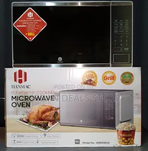 Silver Hanmac 20l Digital Plus Grill Microwave (3 Yrs Warranty)
