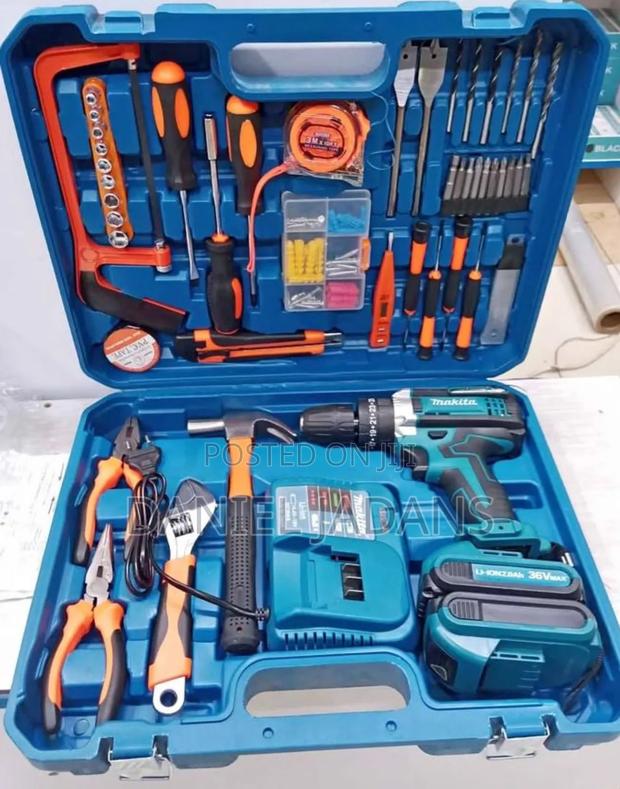 Makita Cordless Drill Set With Tools - main view