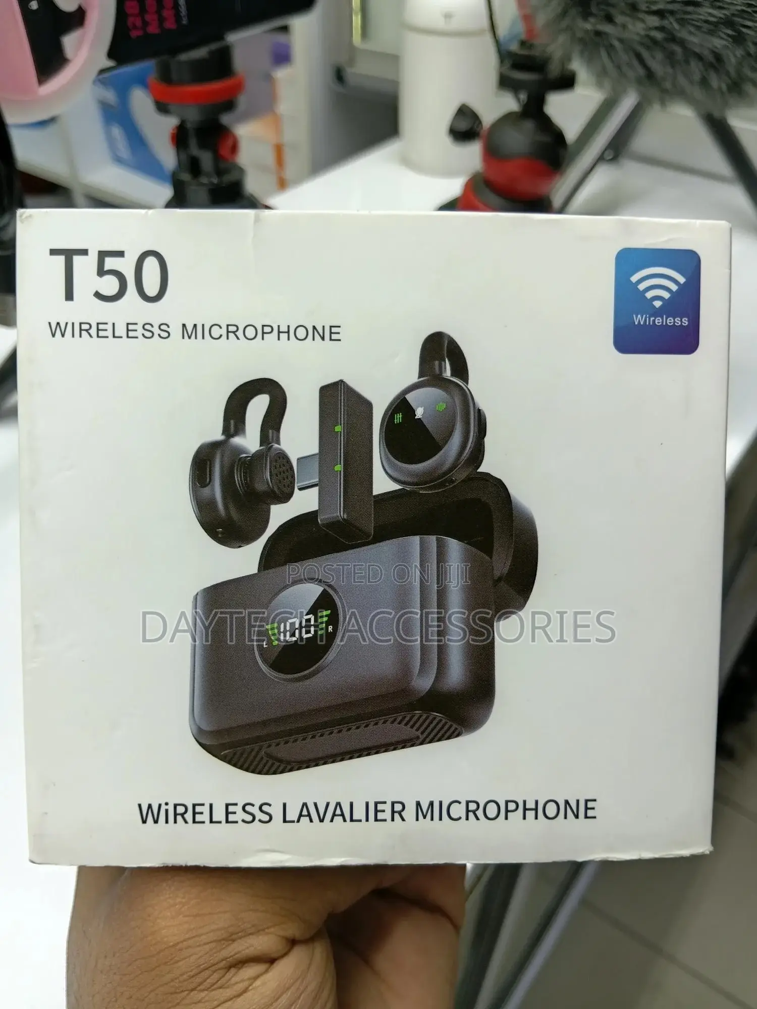 T50 Wireless Lavalier Digital 2.4g Wireless Microphone 2-in-1,