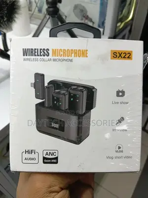 Sx22 Wireless Lavalier Microphone With Display Charging Box