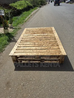 4by6 Durable Blazed Wooden Pallet Bed-Rustic Finish. 14