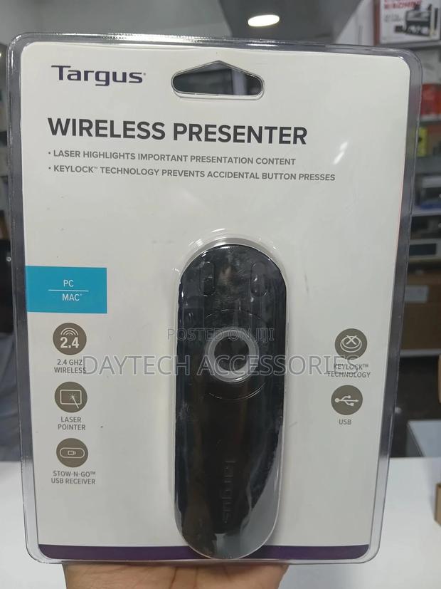 Targus Laser Presentation Remote With Keylock 2.4ghz Wireless - Black - main view
