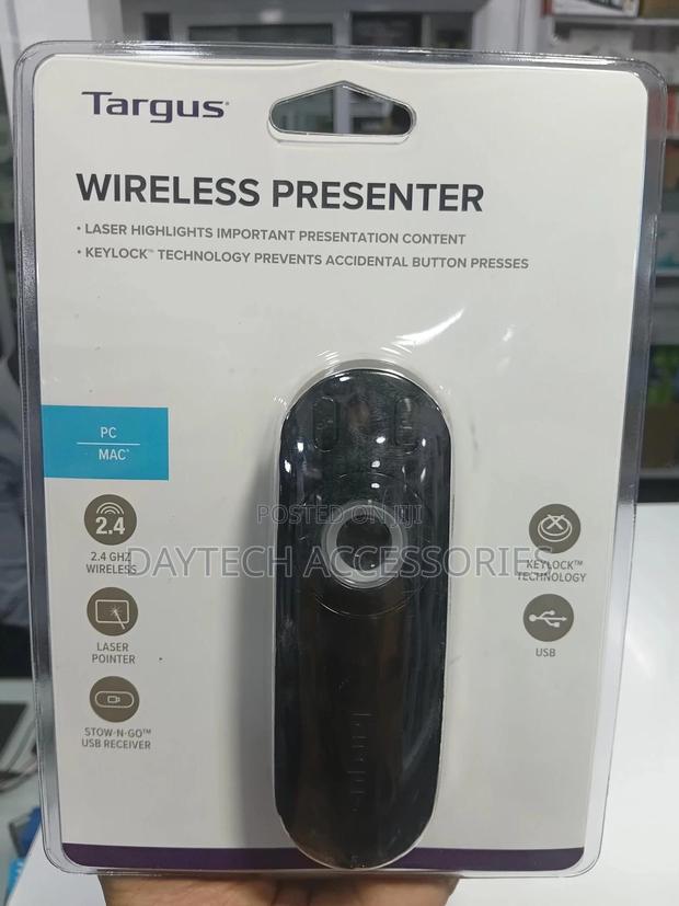 Targus Laser Presentation Remote With Keylock 2.4ghz Wireless - Black - thumbnail 3