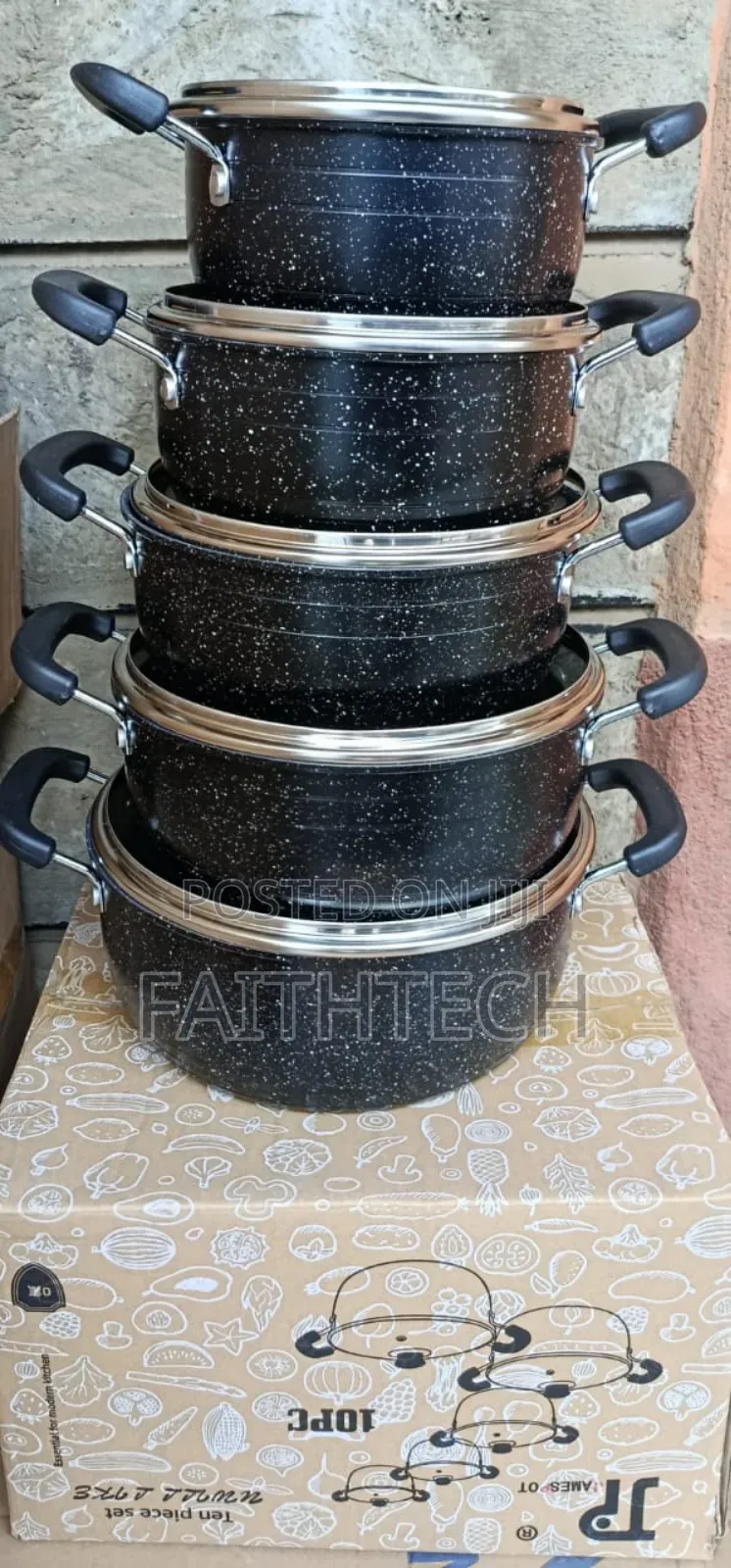 *14pieces Non-Stick Granite Cookware Set