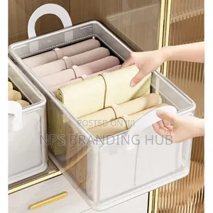 Thick Transparent Fabric Closet Organizer Size 47*28*20cm S.A
