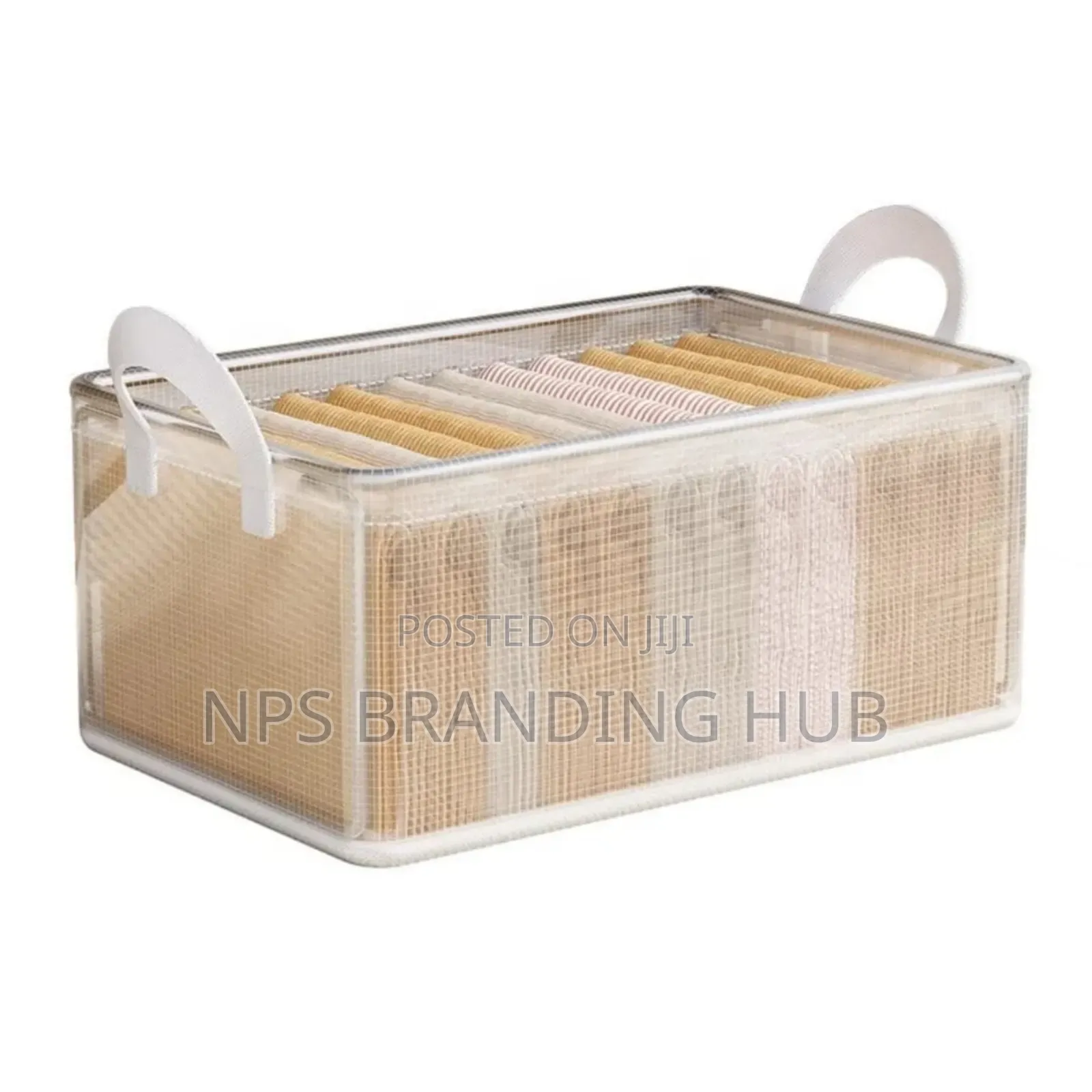 Thick Transparent Fabric Closet Organizer Size 47*28*20cm S.A