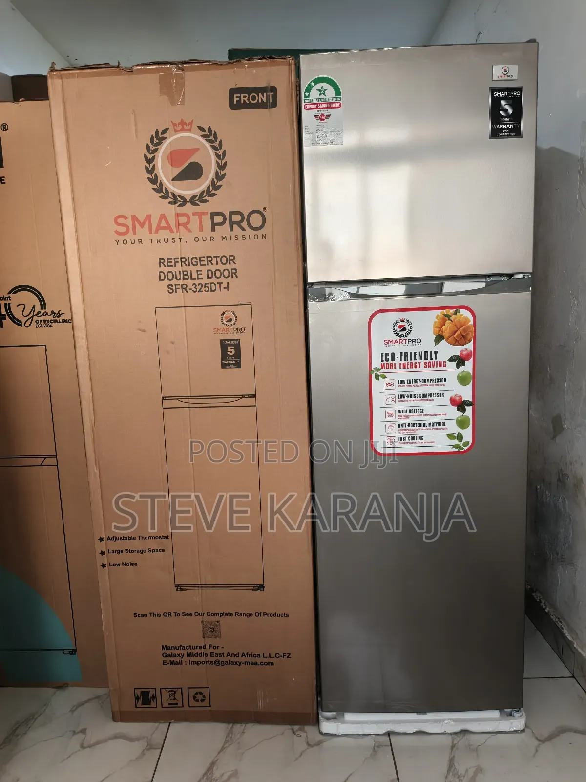 Smartpro 255l Double Door Fridge Total No Frost