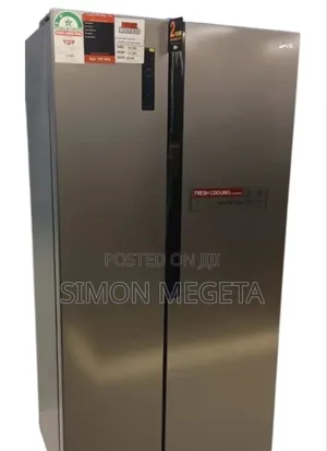 Lg 395l Double Door No Frost Fridge – Big, Silver, and Modern