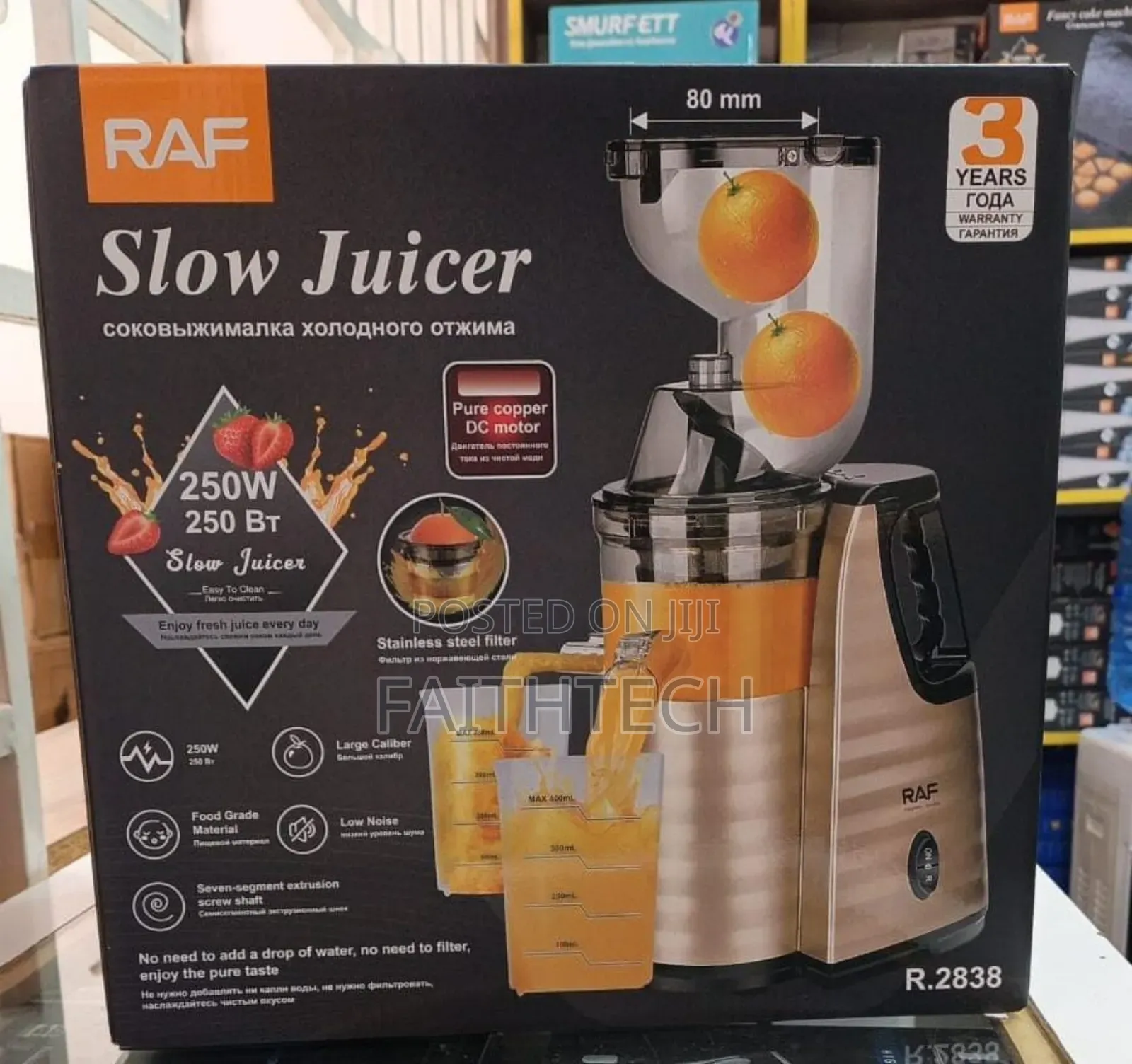 *Raf Slow Juicer (Model R.2838).
