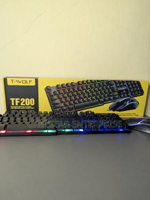 Led Backlit Wired Gaming Keyboard and Mouse Set Tf200 Gaming Keyboard