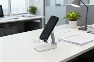 White Adjustable Phone Holder Stand