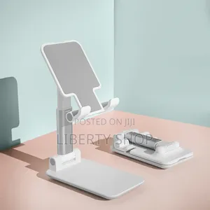 White Adjustable Phone Holder Stand