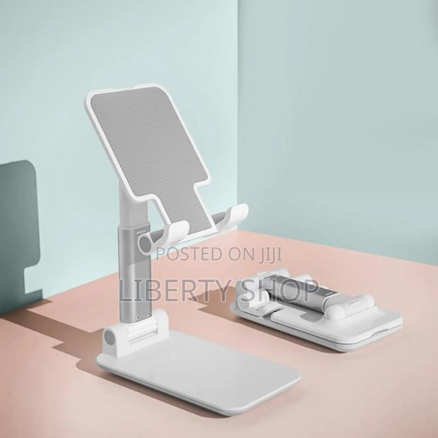 White Adjustable Phone Holder Stand - thumbnail 2