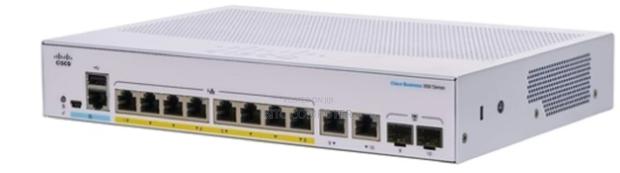 Cisco Cbs350-8p-E-2g-Uk 8-Port Poe Managed Switch