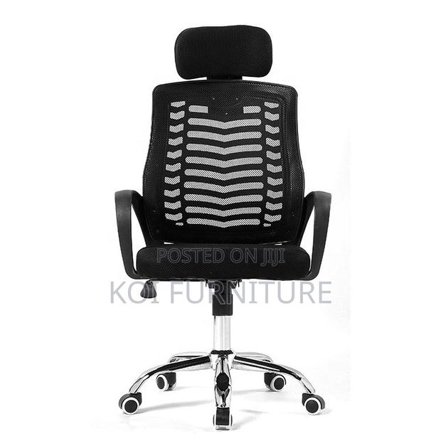 Office Chairs; Swivel Headrest Ergonomic Office Seat - thumbnail 3