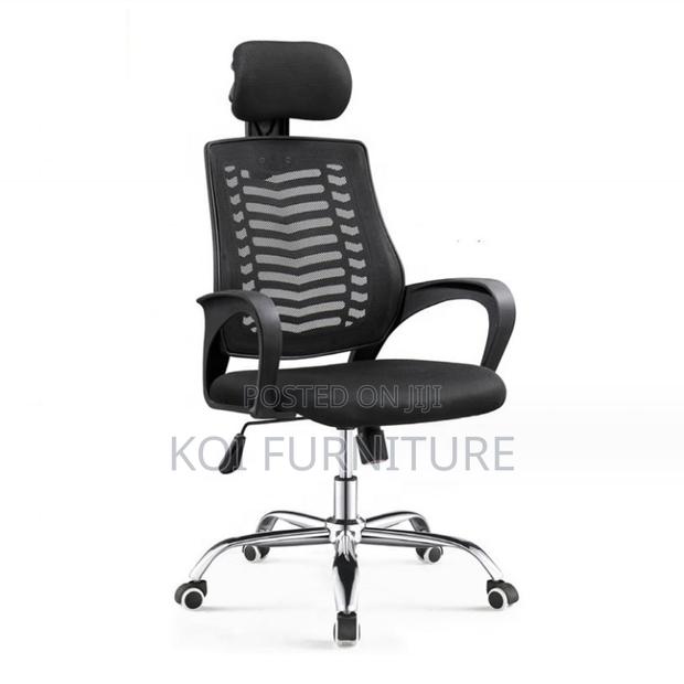 Office Chairs; Swivel Headrest Ergonomic Office Seat - thumbnail 4